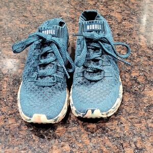 NOBULL Teal Knit  Sneakers with Patterned Sole